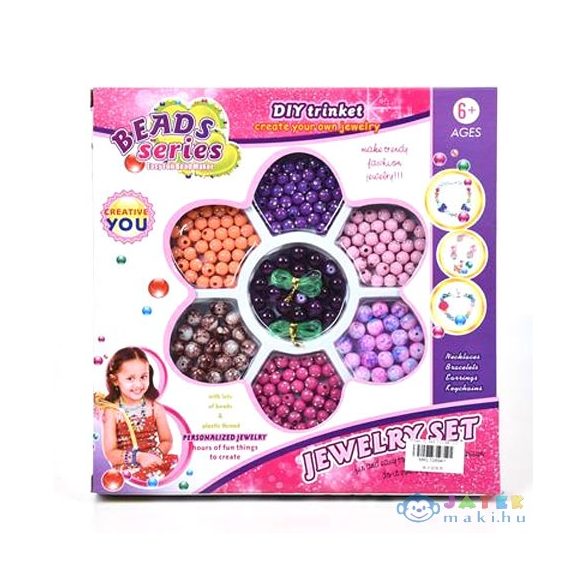 Beads Series Ékszerkészítő Szett Gyöngyökkel És Fonállal (Magic Toys, MKL108941)