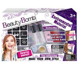   Beauty Bomb Tini Csillámtetkó Szett Színes Hajtinccsel (Magic Toys, MKM985504)