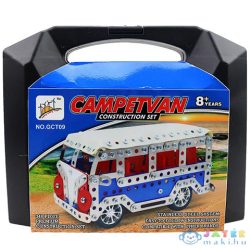  Campervan Busz Modell Fém Építőjáték 348Db-os Szett Bőröndben (Magic Toys, MKL524597)
