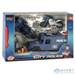   City Police Nagy Rendőrségi Akció Játékszett Járművekkel És Figurákkal (Magic Toys, MKK124800)