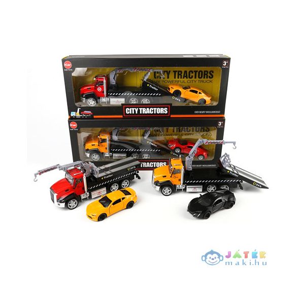 City Tractors Fém Autószállító Sportkocsival Kétféle Változatban (Magic Toys, MKL506561)