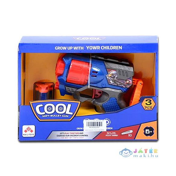 Cool Szivacslövő Fegyver Kék Színben (Magic Toys, MKK495087)