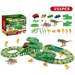   Dinoszaurusz Kalandpark Autópálya Szett 151Db-os (Magic Toys, MKO266033)