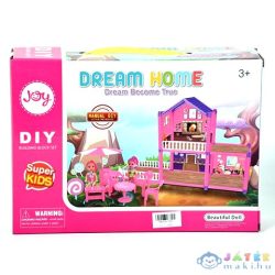  Dream Home Pink Építhető Babaház Kiegészítőkkel (Magic Toys, MKL560768)