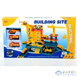   Építkezési Központ Parkolóházzal És Járművekkel (Magic Toys, MKK424743)