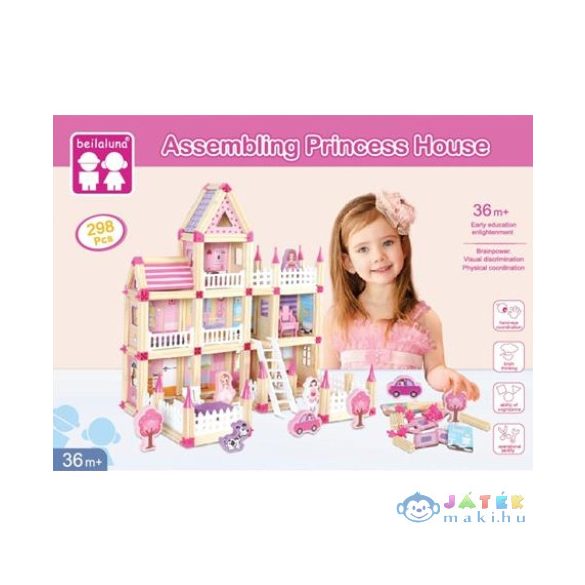Fa Rózsaszín Kastély Játékszett Kiegészítőkkel (Magic Toys, MKM566113)