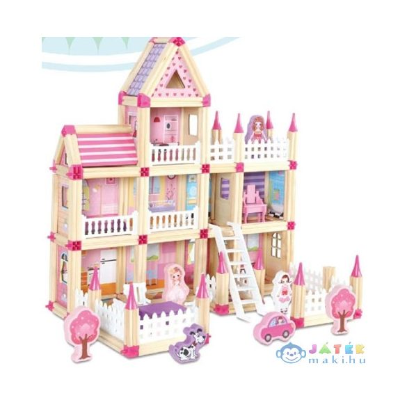 Fa Rózsaszín Kastély Játékszett Kiegészítőkkel (Magic Toys, MKM566113)