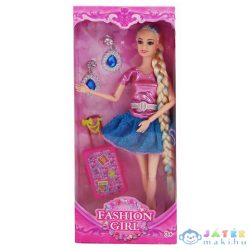   Fashion Girl Divatbaba Bőrönddel És Fülbevalóval 29Cm (Magic Toys, MKL534956)