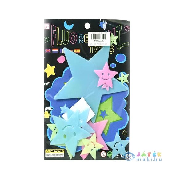 Fluoreszkáló Sötétben Világító Csillagok Szett (Magic Toys, MKM960349)
