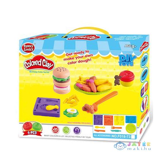 Hamburger Készítő Gyurma Szett Kiegészítőkkel (Magic Toys, MKL622463)