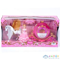   Hercegnő Rózsaszín Hintóval Fényekkel És Hangokkal Játékszett (Magic Toys, MKK259611)