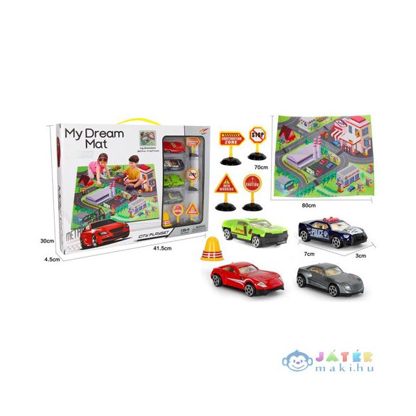 Játszószőnyeg Autókkal És Táblákkal (Magic Toys, MKK129822)