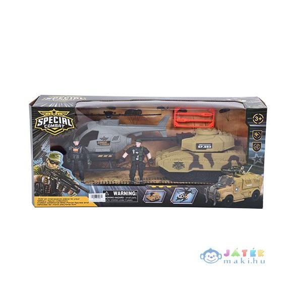 Katonai Helikopter És Tank Játékszett Katonákkal (Magic Toys, MKL451859)