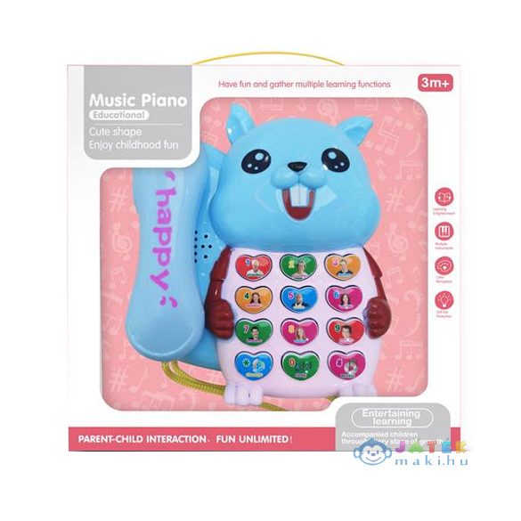 Kék Mókusos Telefon Fénnyel És Hanggal (Magic Toys, MKL560417)