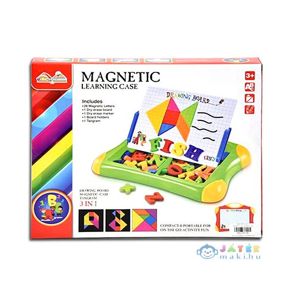 Mágneses Rajztábla Szett Betűkkel 30Cm (Magic Toys, MKL044159)