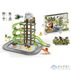   Négy Szintes Dinoszauruszos Parkolóház Figurákkal És Járművekkel 71Db-os Készlet (Magic Toys, MKM794308)