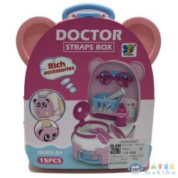   Orvosi Játékszett Pink Macis Tárolóban Kiegészítőkkel (Magic Toys, MKL375269)