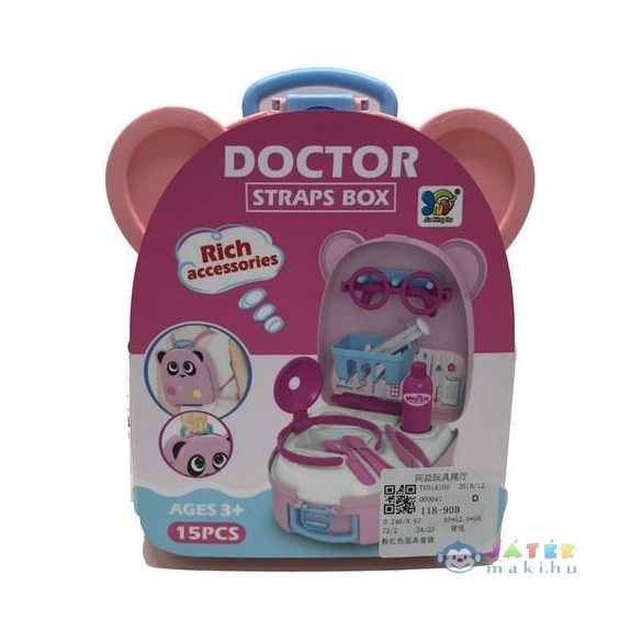 Orvosi Játékszett Pink Macis Tárolóban Kiegészítőkkel (Magic Toys, MKL375269)