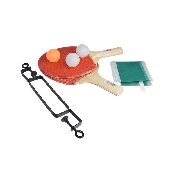 8 db-os pingpong szett ütővel, labdákkal, hálóval és hálótartóval (Magic Toys, MKM690448)