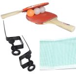 8 db-os pingpong szett ütővel, labdákkal, hálóval és hálótartóval (Magic Toys, MKM690448)