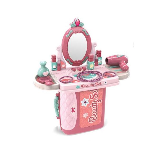 Pink 3Az1-Ben Hordozható Szépségszett Bőröndben (Magic Toys, MKL414095)
