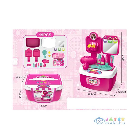 Pink Hordozható 19 Db-os Szépségszett (Magic Toys, MKL445208)