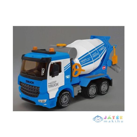Power Truck Betonkeverő Teherautó Forgatható Dobbal, Fénnyel És Hanggal 40Cm (Magic Toys, MKK125178)