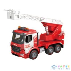   Power Truck Tűzoltó Teherautó Emelőkosárral, Fénnyel És Hanggal 40Cm (Magic Toys, MKK125169)