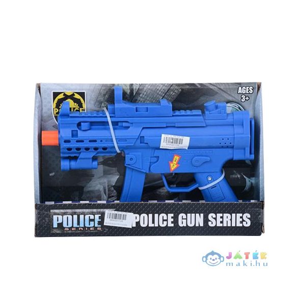 Rendőrségi Gépfegyver Hang Effektekkel Kék Színben (Magic Toys, MKK501729)