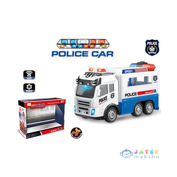Rendőrségi Rabszállító Autó Fény És Hang Effektekkel (Magic Toys, MKL369617)