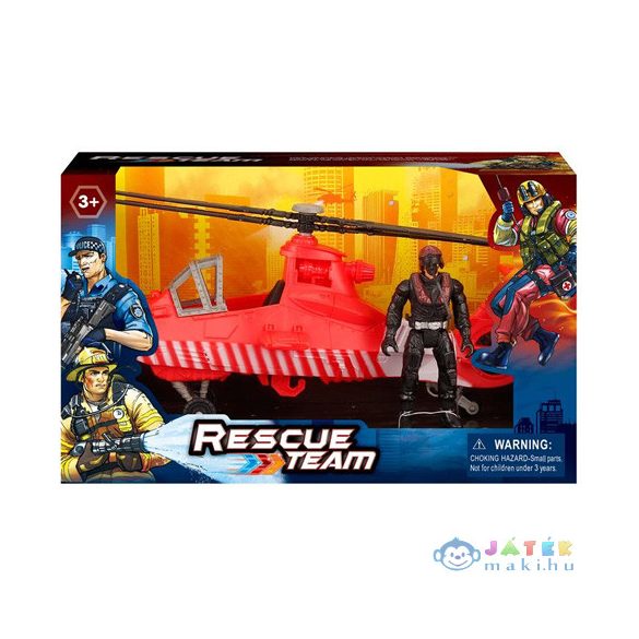 Rescue Team Tűzoltósági Helikopter Figurával (Magic Toys, MKL359978)