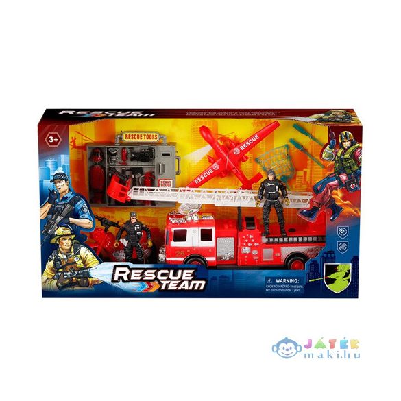 Rescue Team Tűzoltósági Játékszett Figurákkal (Magic Toys, MKL360104)