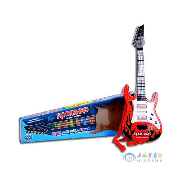 Rockband Gitár Fénnyel És Hanggal (Magic Toys, MKE349627)