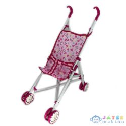   Rózsaszín Macis Fémvázas Babakocsi Összecsukható 52X48X26Cm (Magic Toys, MKM680467)