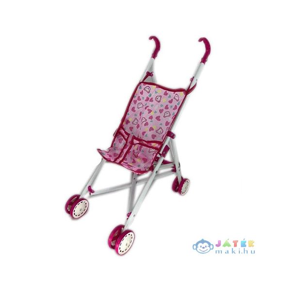 Rózsaszín Macis Fémvázas Babakocsi Összecsukható 52X48X26Cm (Magic Toys, MKM680467)