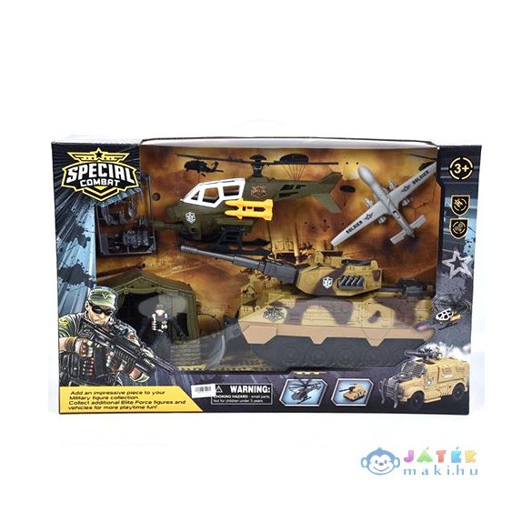 Special Combat Katonai Bázis Harci Járművekkel Játékszett (Magic Toys, MKL451391)