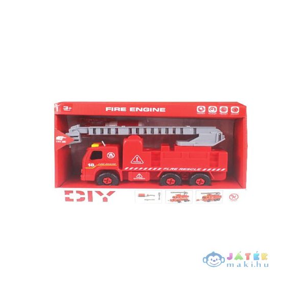 Szétszerelhető Létrás Tűzoltóautó Hanggal És Szerszámokkal (Magic Toys, MKK440799)