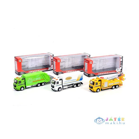 Teherautók Fénnyel És Hanggal, Háromféle Változatban (Magic Toys, MKK407544)