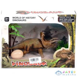   Triceratops Dinoszaurusz Figura Tojással És Növényekkel (Magic Toys, MKK240540)