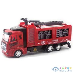  Tűzoltó Autó Hátrahúzós Meghajtással, Fénnyel És Hanggal 1/48 (Magic Toys, MKM614137)