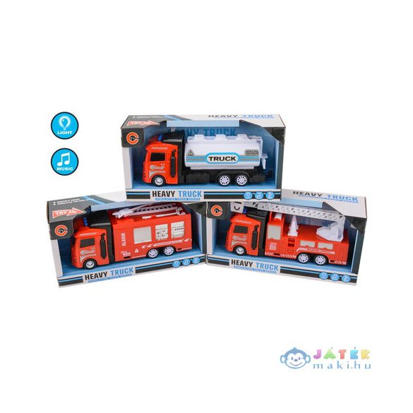 Tűzoltó Teherautók Fény-És Hangeffektekkel Többféle Változatban (Magic Toys, MKM562540)