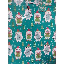 Karácsonyi ajándéktasak 44x33 cm zöld