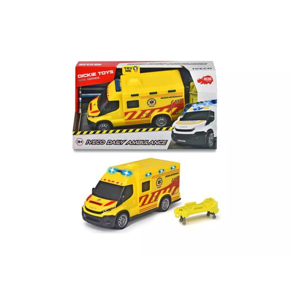 Dickie Toys: Magyar mentőautó fénnyel és hanggal 1/38 (Simba Toys, 203713014006)