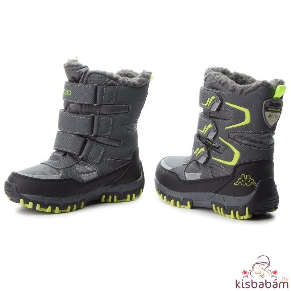 Kappa Hótaposó Great Tex K Szürke/Lime 29-es méret (260558K)
