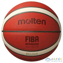   Kosárlabda, valódi bőr, 6os méret, FIBA, Molten (Molten, MI-B6G5000)