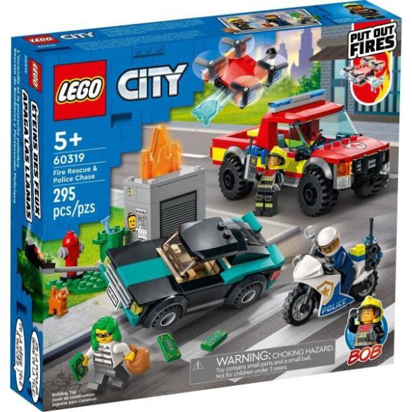 LEGO City Tűzoltás és rendőrségi hajsza (Lego, 60319)