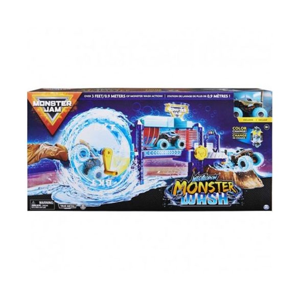 Monster Jam: Megalodon Monster Wash játékszett kisautóval (Spin Master, 6060518)