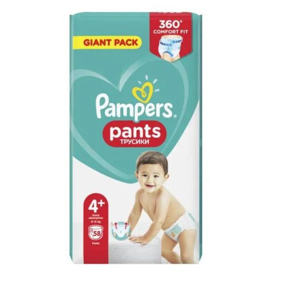 Pampers Pants 4+ (9-15 kg) 58 db