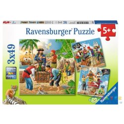Ravensburger 3 x 49 db-os puzzle - Kalózok (Trefl, 08030)