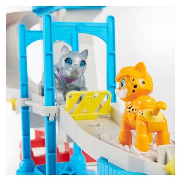 Mancs őrjárat Cat Pack Kaland-öböl Őrtorony játékszett – Wild és Miau-Miau figurával (Spin Master, 6066043)